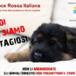 LOCANDINA NOI NON SIAMO CONTAGIOSI CRI – ORDINE VETERINARI – PET CARPET