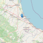 Epicentro del lieve terremoto oggi M2.3 in Emilia Romagna a Gambettola (Forlì – Cesena) alle 09:48 del 31 dicembre