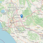 Epicentro del Terremoto di magnitudo ML 3.3 del 01-01-2023 ore 14:07:46 (Italia) in zona: 3 km SE Guidonia Montecelio (RM)