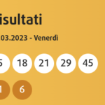 Combinazione vincente Eurojackpot concorso Nº22 del 17 marzo 2023
