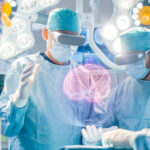 Surgeons,Perform,Brain,Surgery,Using,Augmented,Reality,,Animated,3d,Brain.